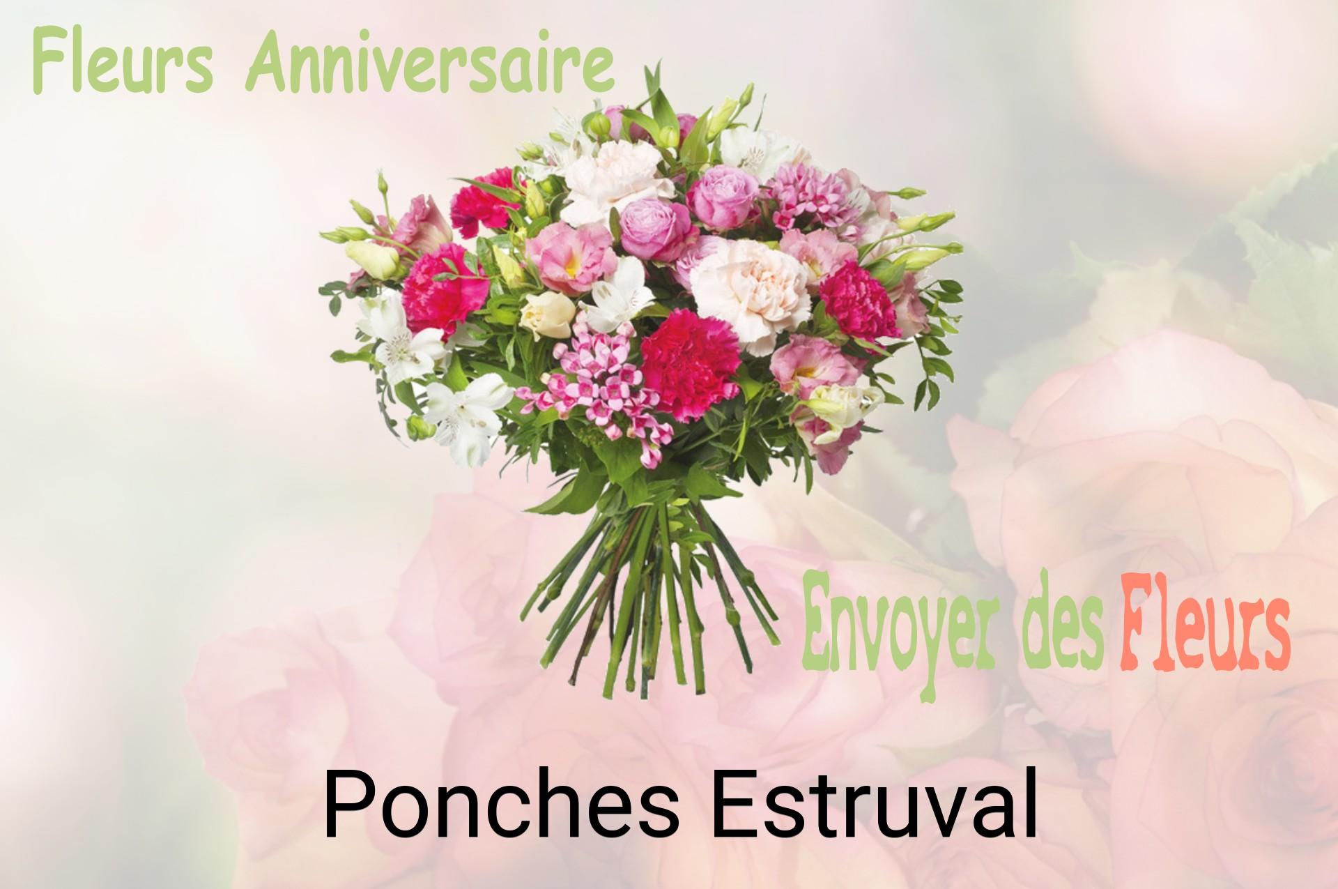 Bouquet de fleurs d’anniversaire livré à Ponches-Estruval