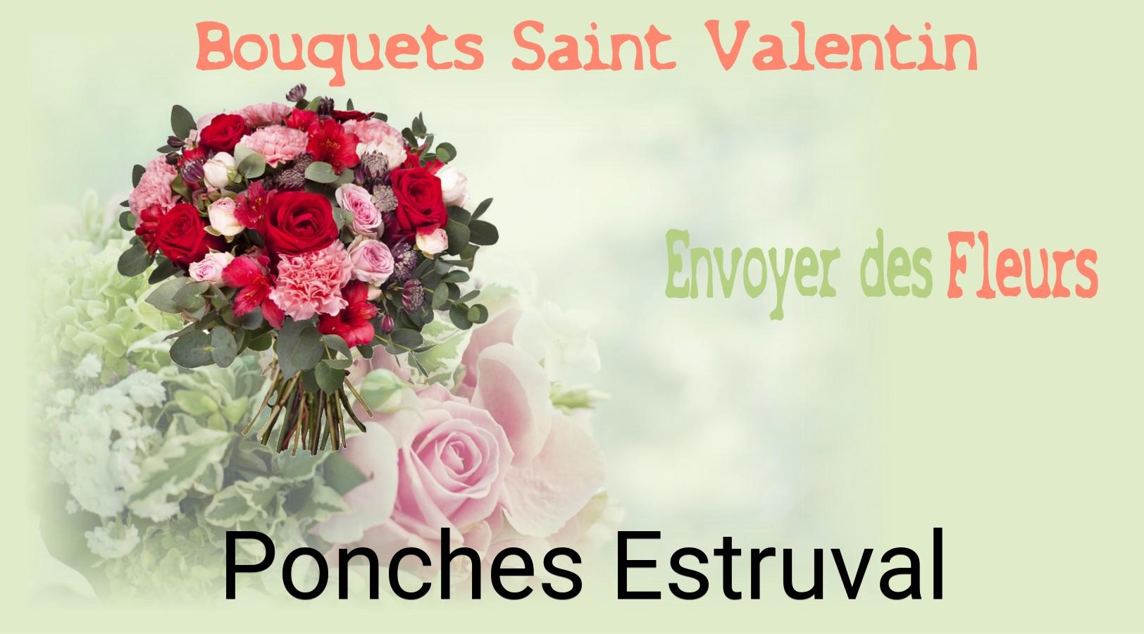 Roses de Saint-Valentin livrées à Ponches-Estruval